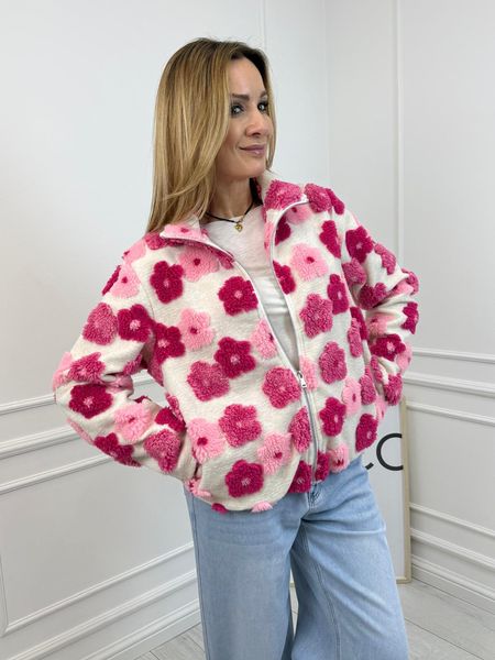 Kurtka Bluza 3D Różowa 
