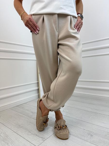 Beżowe Spodnie Minouu Jogger 