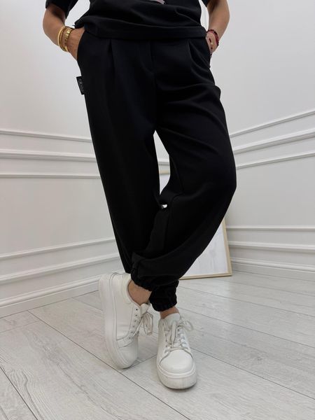 Czarne Spodnie Minouu Jogger 