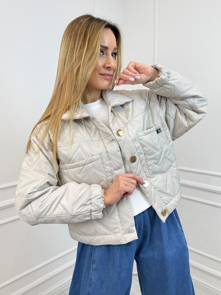  Kurtka Katana Pikowana Minouu Kolor Beżowy