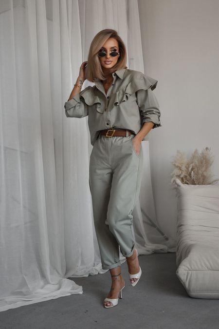 Khaki Kurtka Jeans Xana 