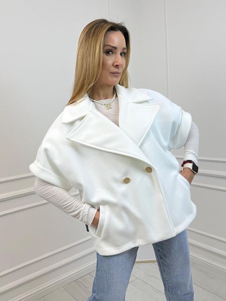  Kurtka Płaszcz Minouu Biały