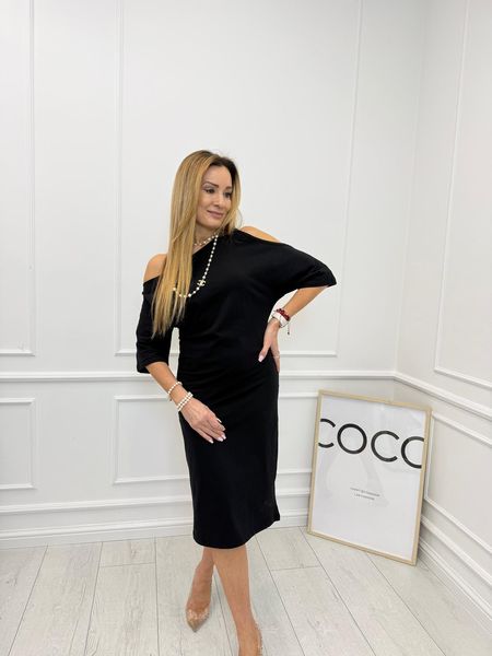 Czarna Dopasowana Sukienka Colette / BLM