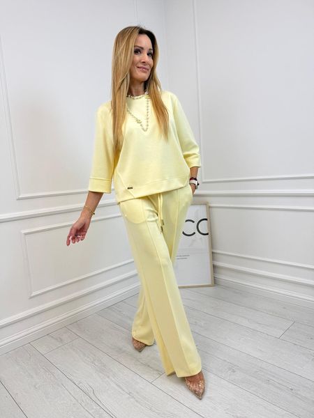Żółty Elegancki Komplet La fu