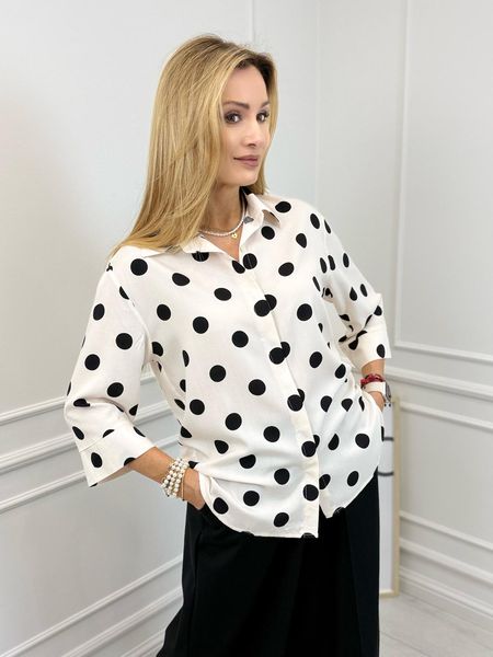 Klasyczna Koszula w Groszki Elegancka