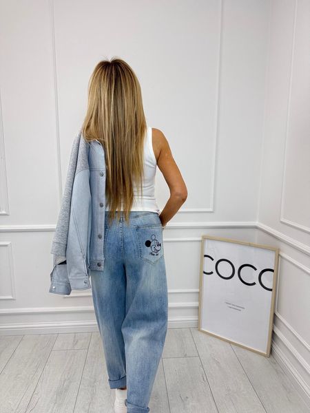 Spodnie Jeansy z Myszką Miki 