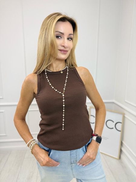 Bluzka Top Gioya Czekolada 