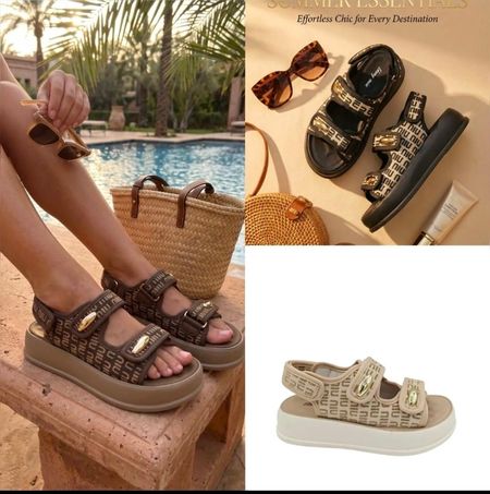 Sandały Buty Summer Chic Czekolada