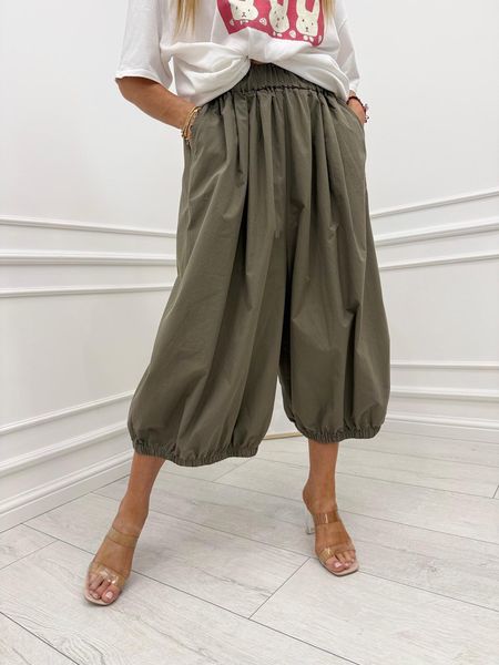 Spodnie Balloon Casual Khaki
