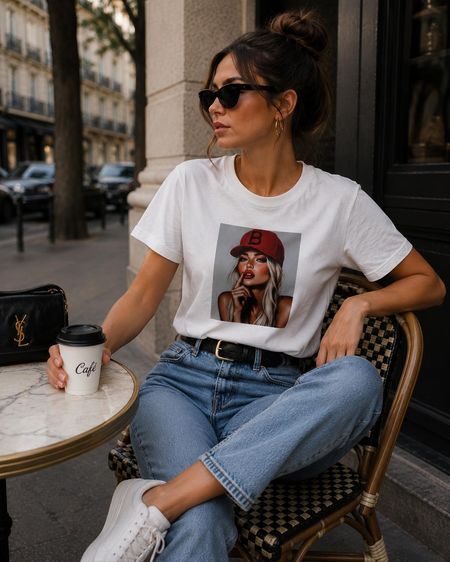 T-shirt BOCCA Bejsbolówka Biała