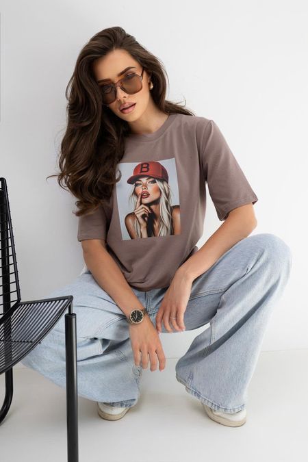 T-shirt BOCCA Bejsbolówka Cappuccino