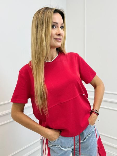 Bluzka T-shirt JOY Czerwona