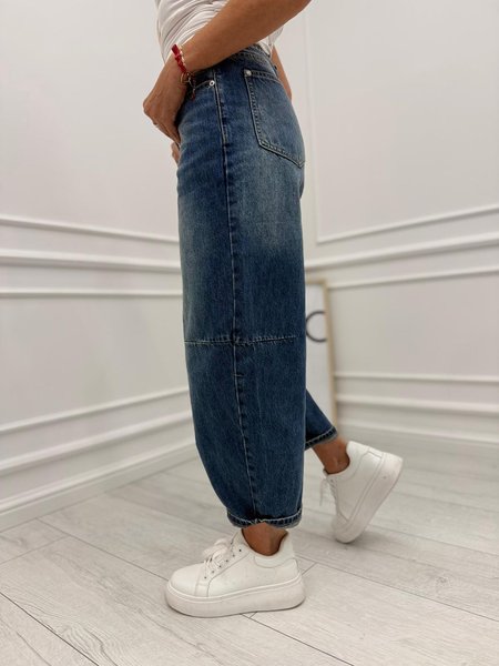  Jeansy Dekatyzowane Balloon Denim 7/8