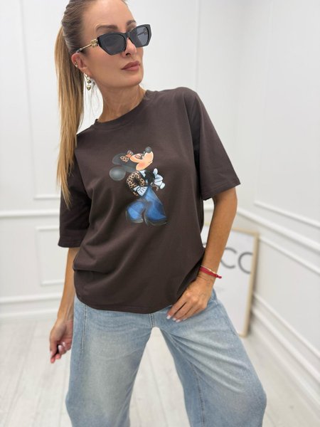Bluzka BOCCA z Myszką Minnie Gorzka Czekolada 