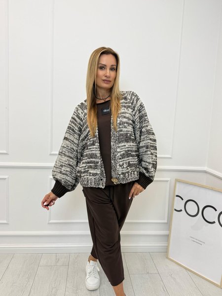 Sweter Kardigan Minouu Czekolada