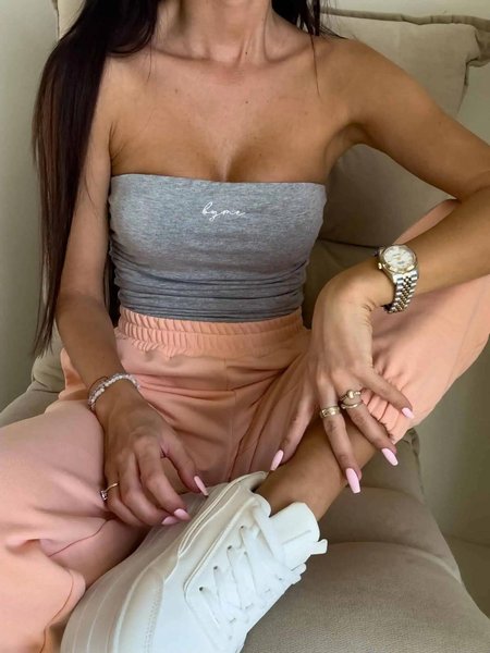 Szara Bluzka Top By Me Sakura