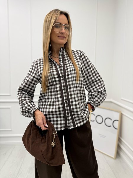 Bawełniana Bluzka w Kratę CHARLOTTE