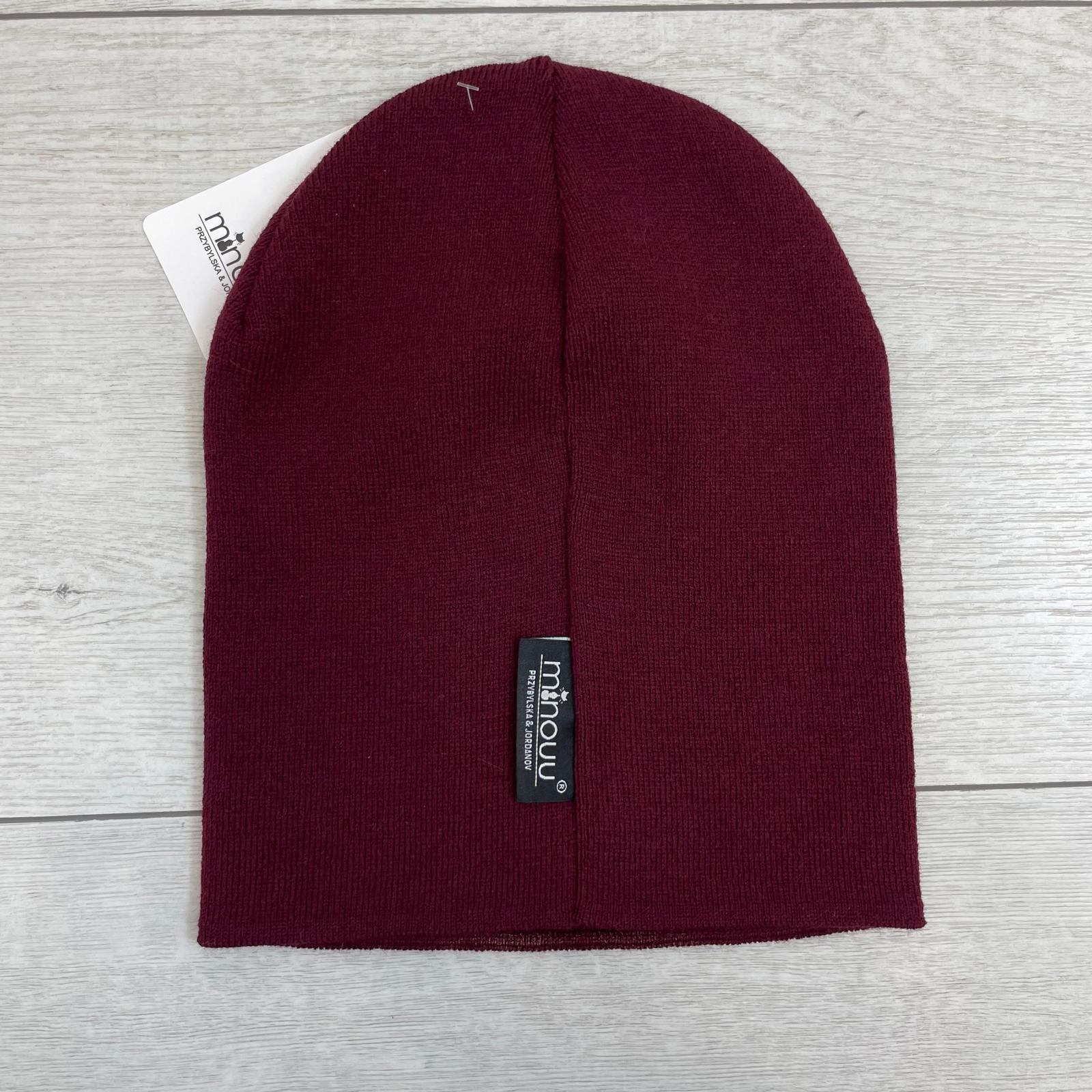 Klasyczna Czapka Minouu Wino