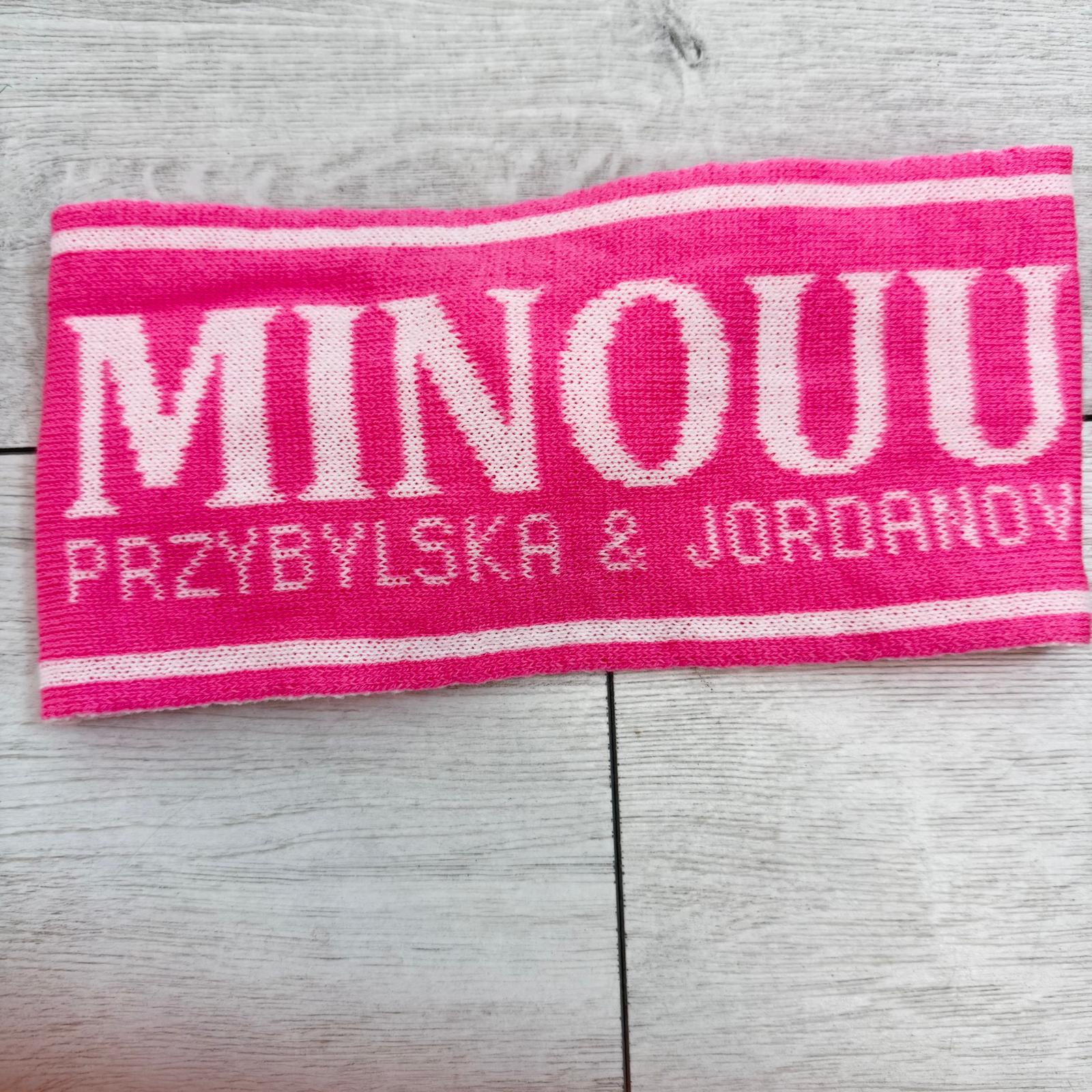 Różowa Opaska Logo Minouu