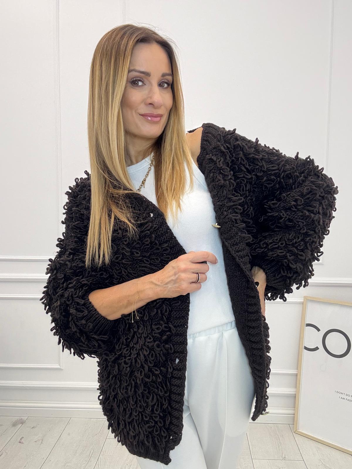 Sweter Kardigan Kaktus Minouu Czekolada