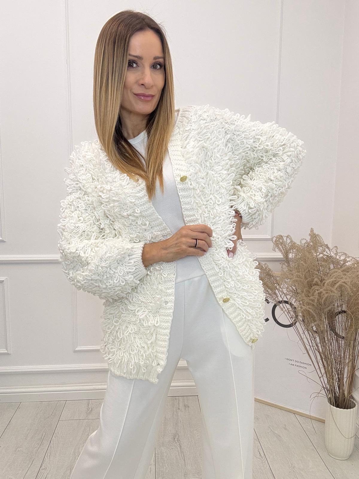 Sweter Kardigan Kaktus Minouu Kolor Kokos