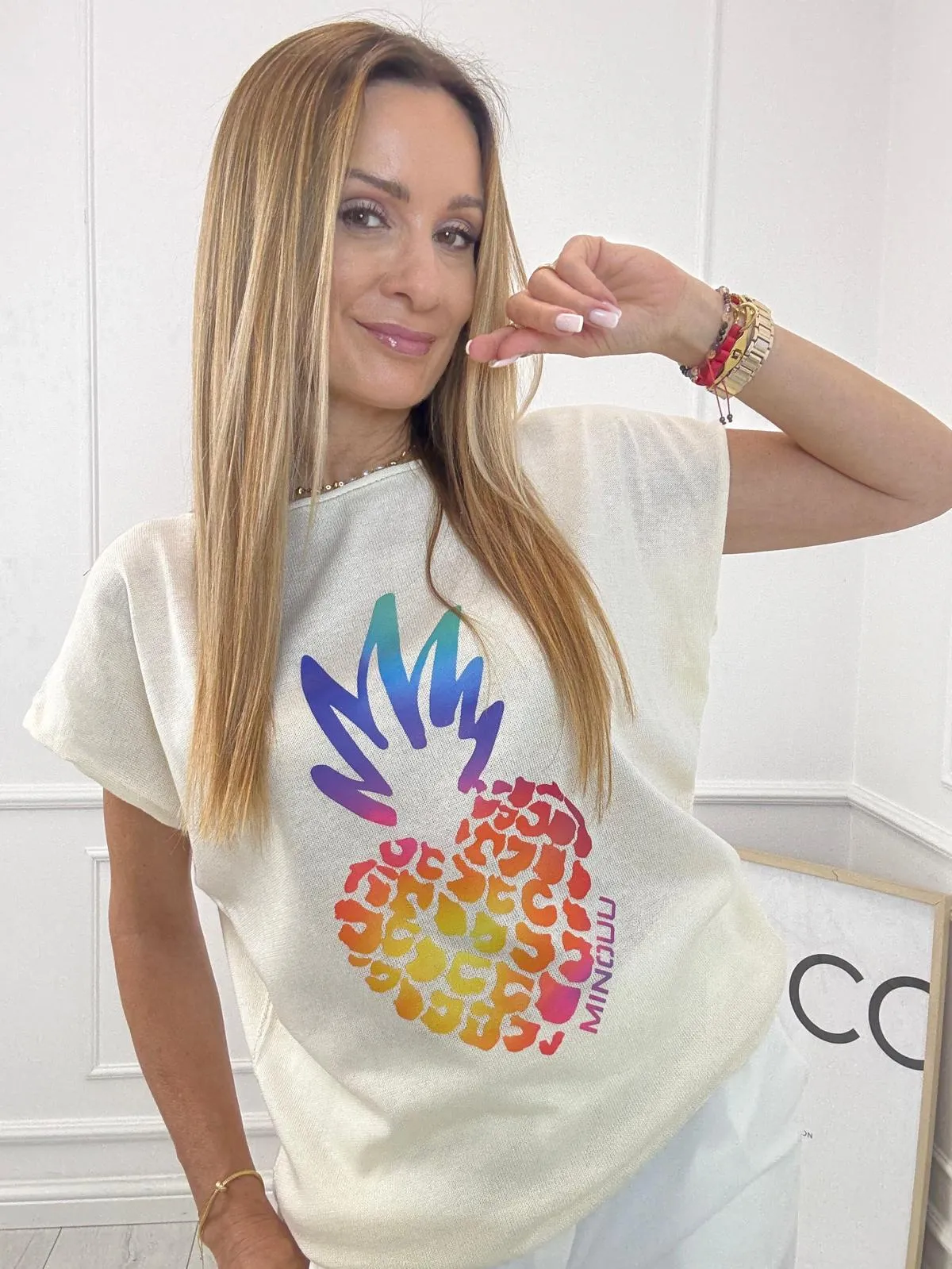 Kokos Bluzka Logo Minouu Ananas