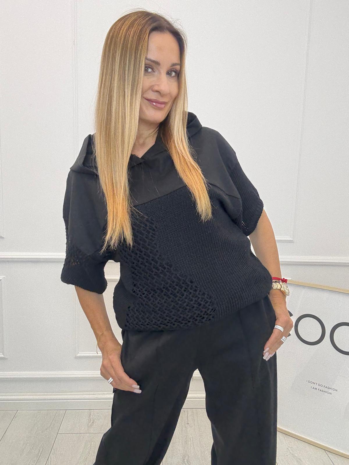Bluza Lniana Minouu Czarna