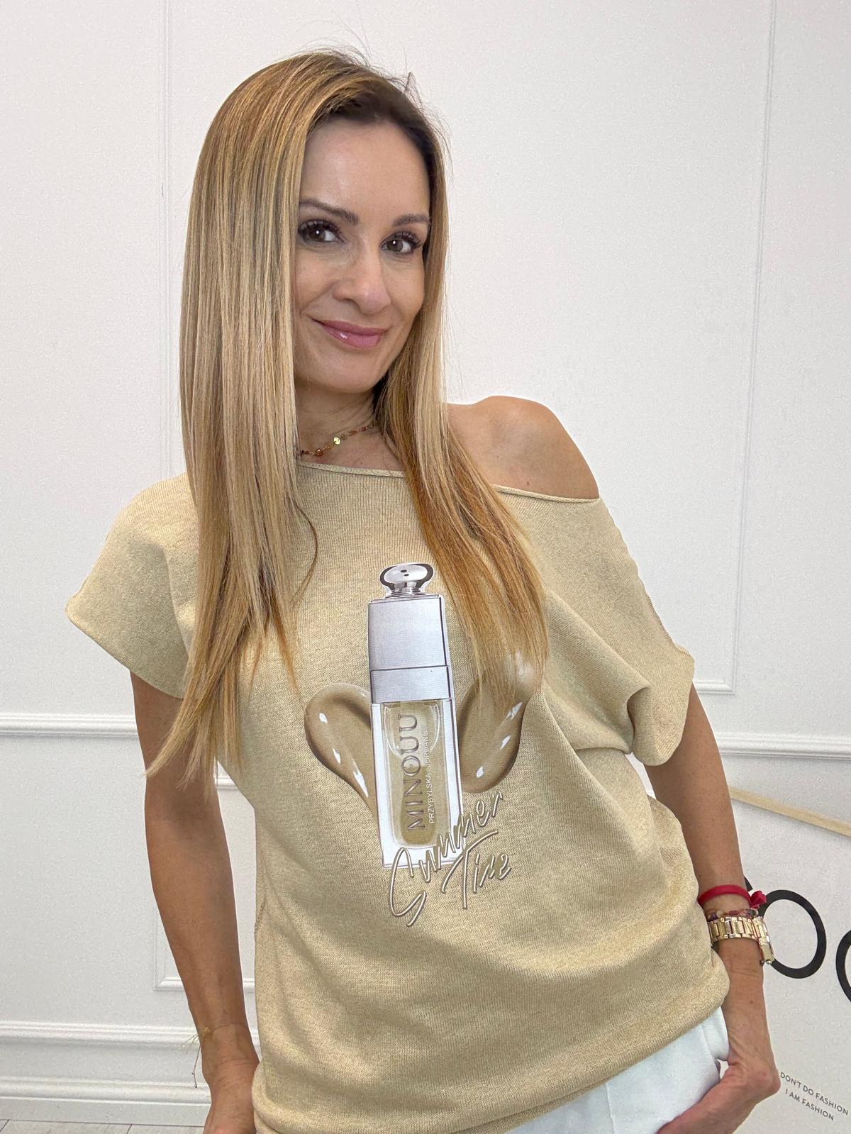 Bluzka Flora Minouu Szminka Miodowa