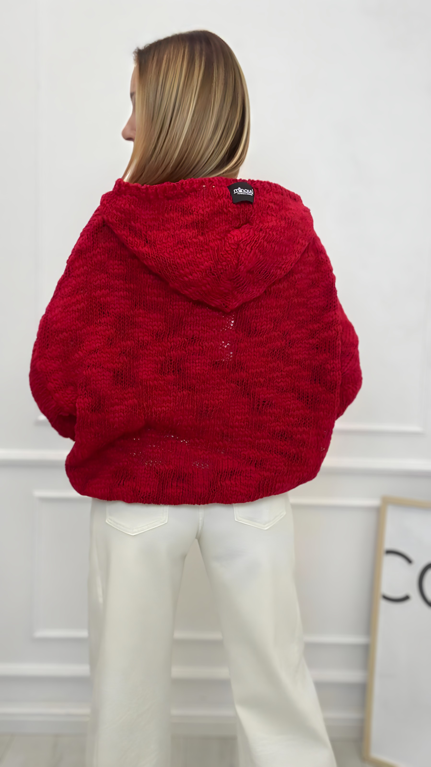 Płomyk Sweter Bluza Minouu Czerwony