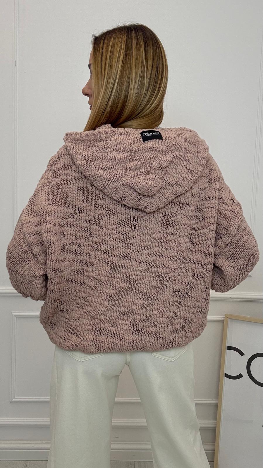 Płomyk Sweter Bluza Minouu Pudrowy Róż