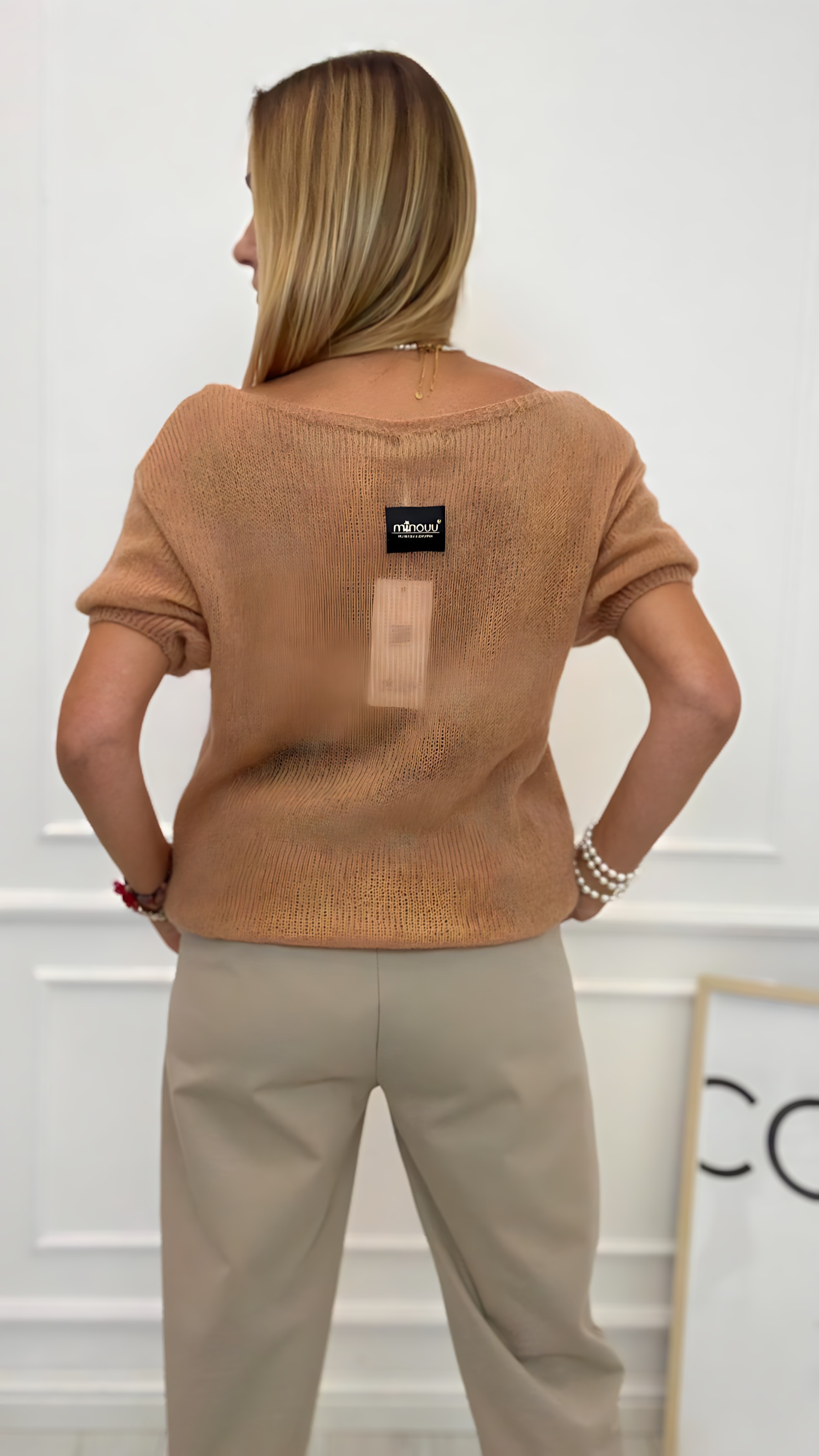   Sweter Kid Moher Minouu Camel