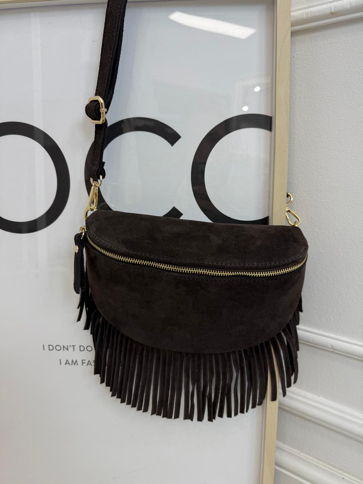 Torebka Skórzana z Frędzlami- Boho 