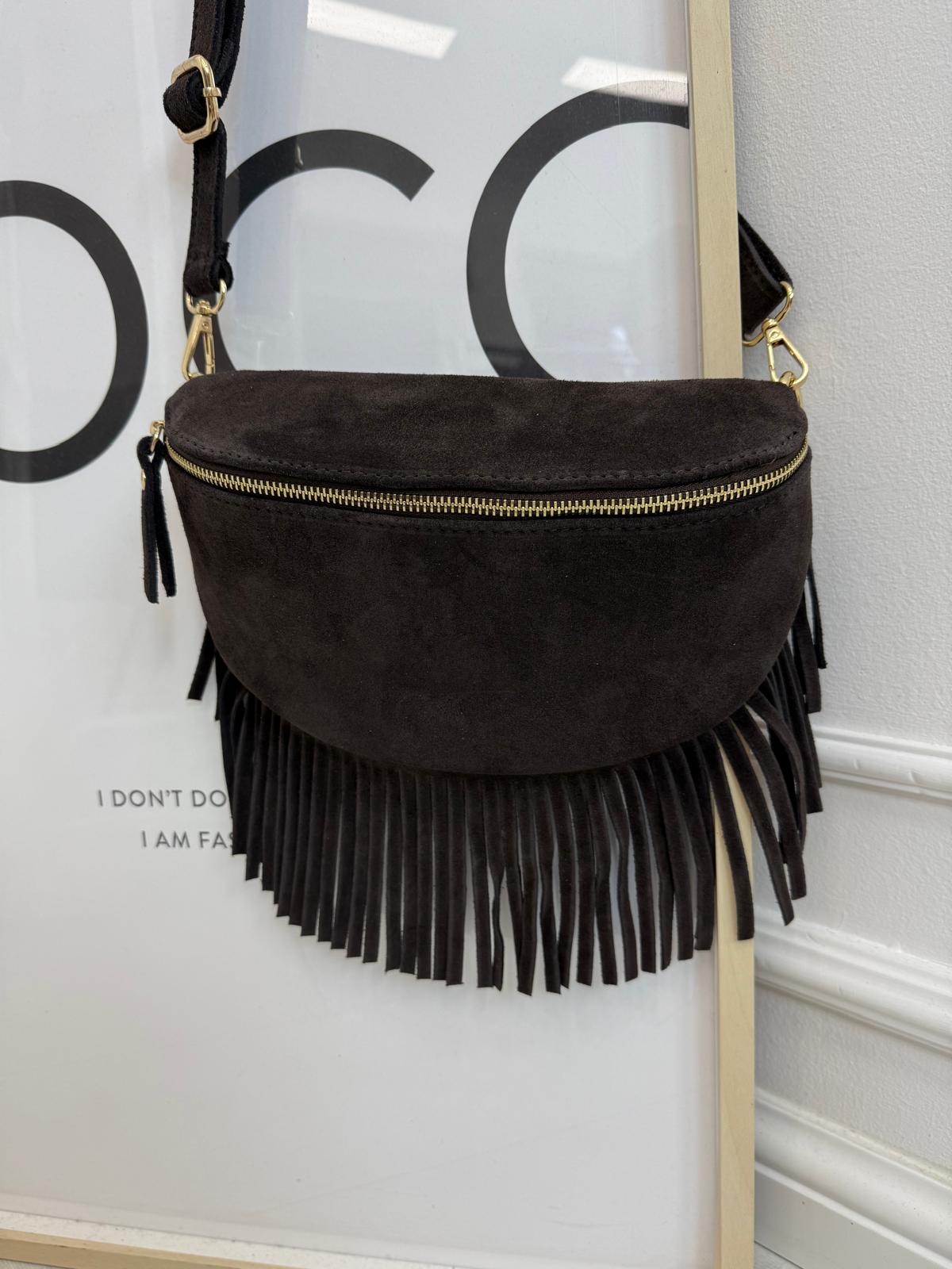 Torebka Skórzana z Frędzlami- Boho 