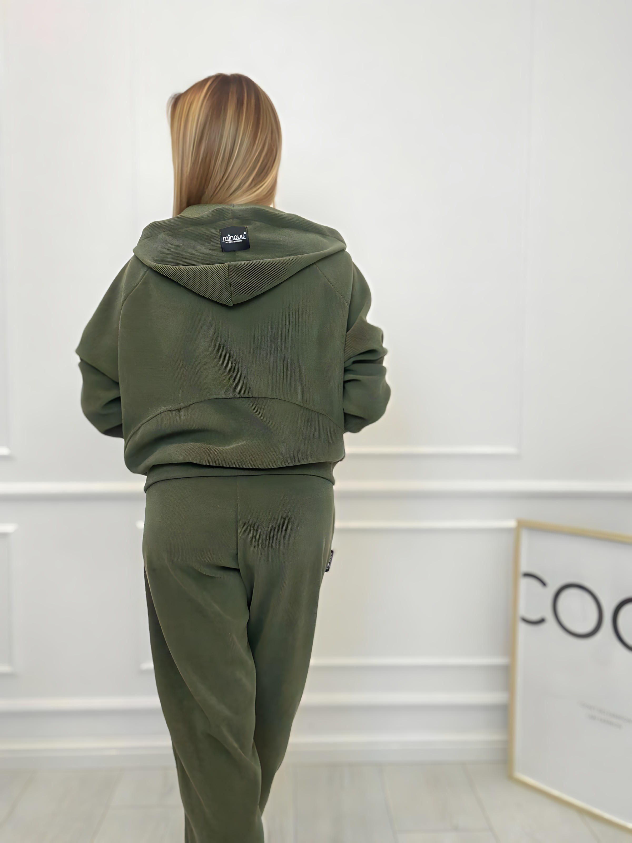 Khaki Komplet Dresowy Minouu Szenil