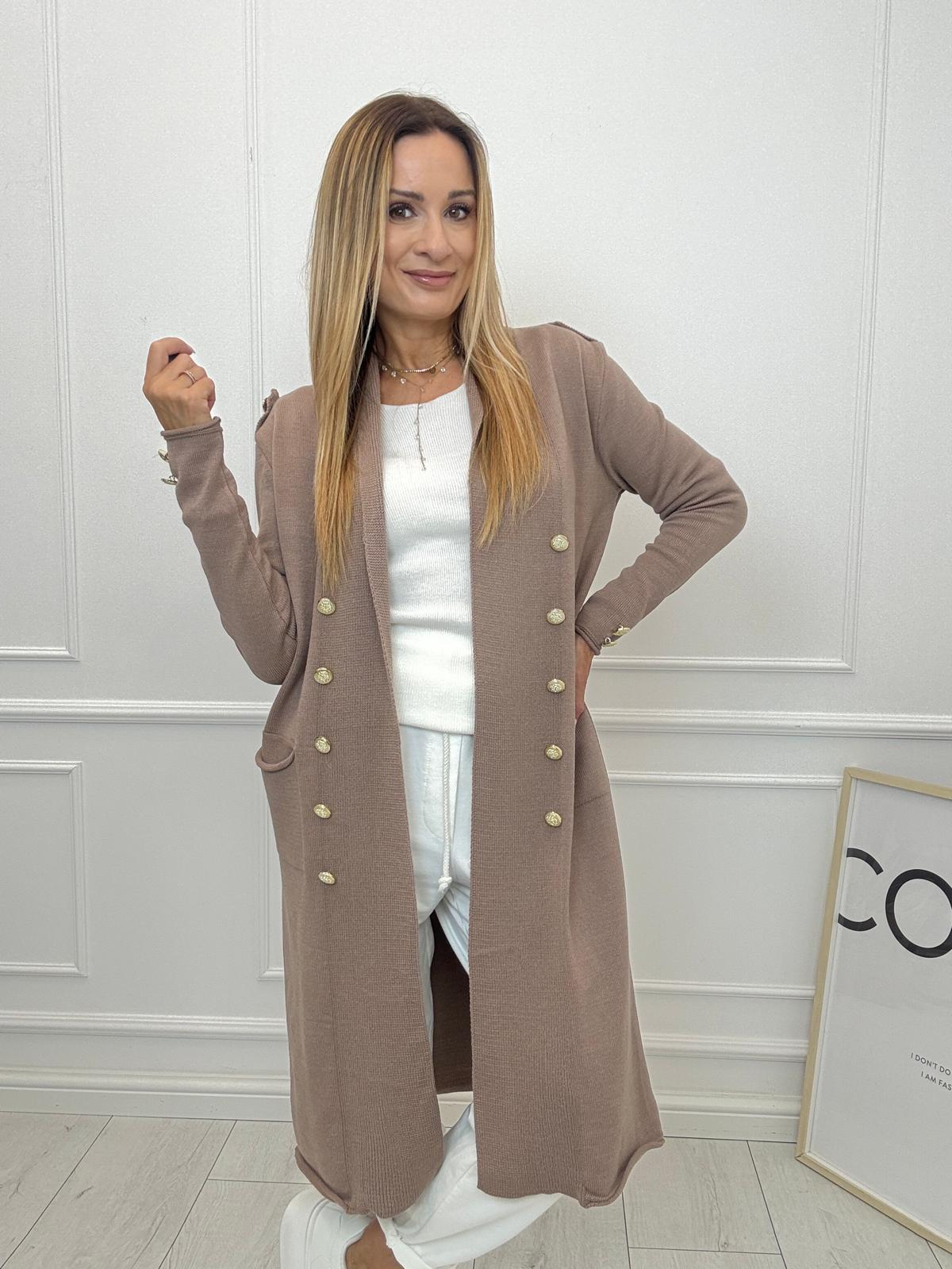 Sweter Cardigan Minouu Generał Fango