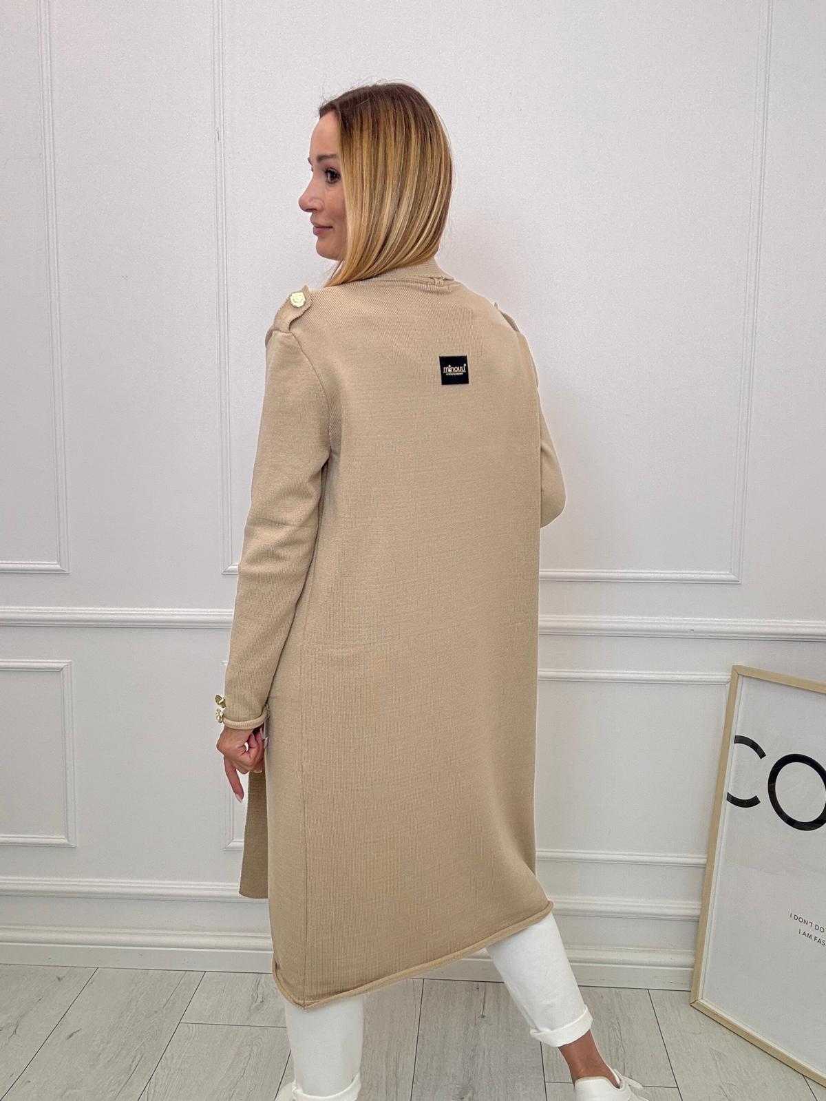Sweter Cardigan Minouu Generał Beżowy