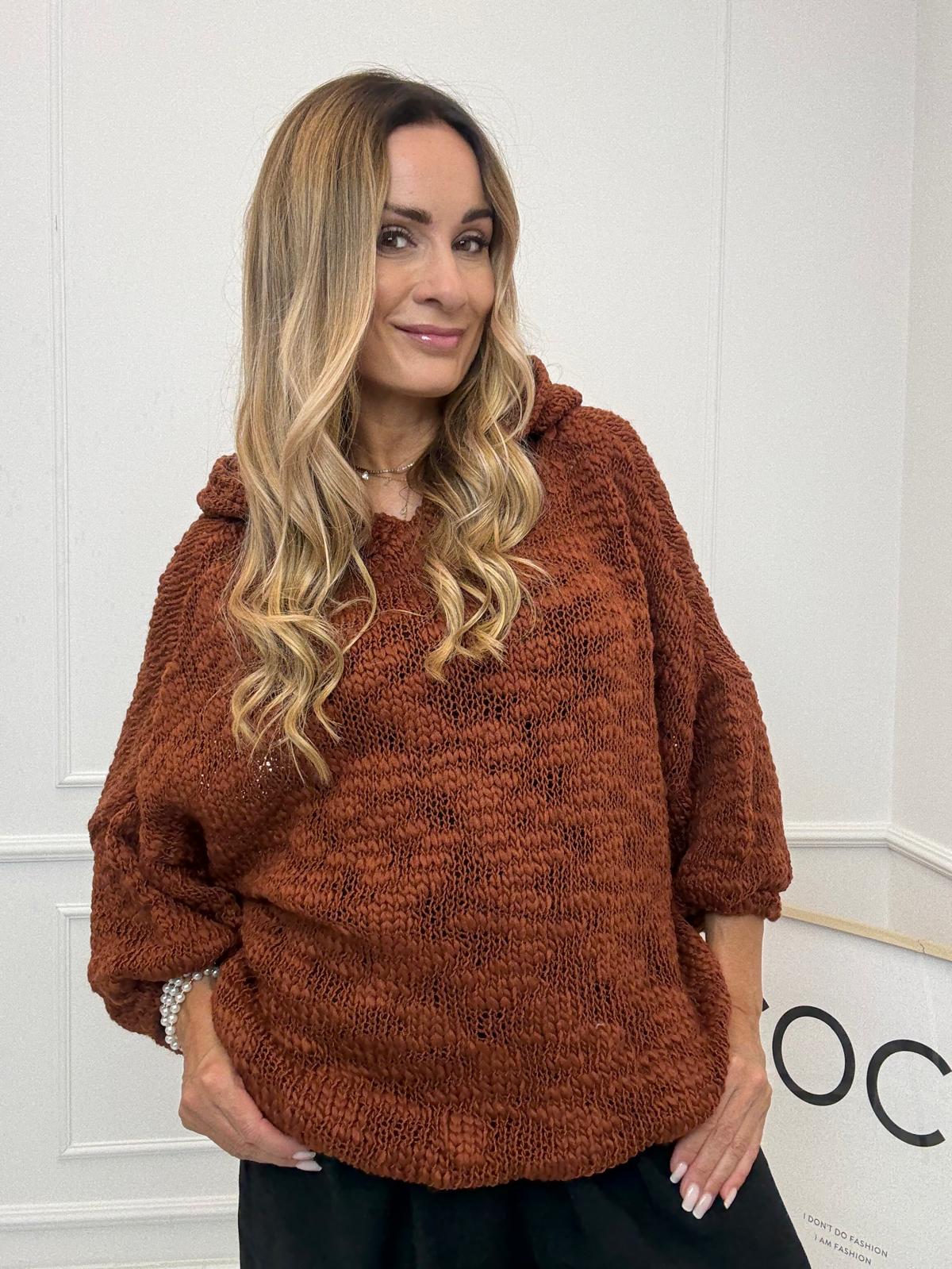 Płomyk Sweter Bluza Minouu Terakota