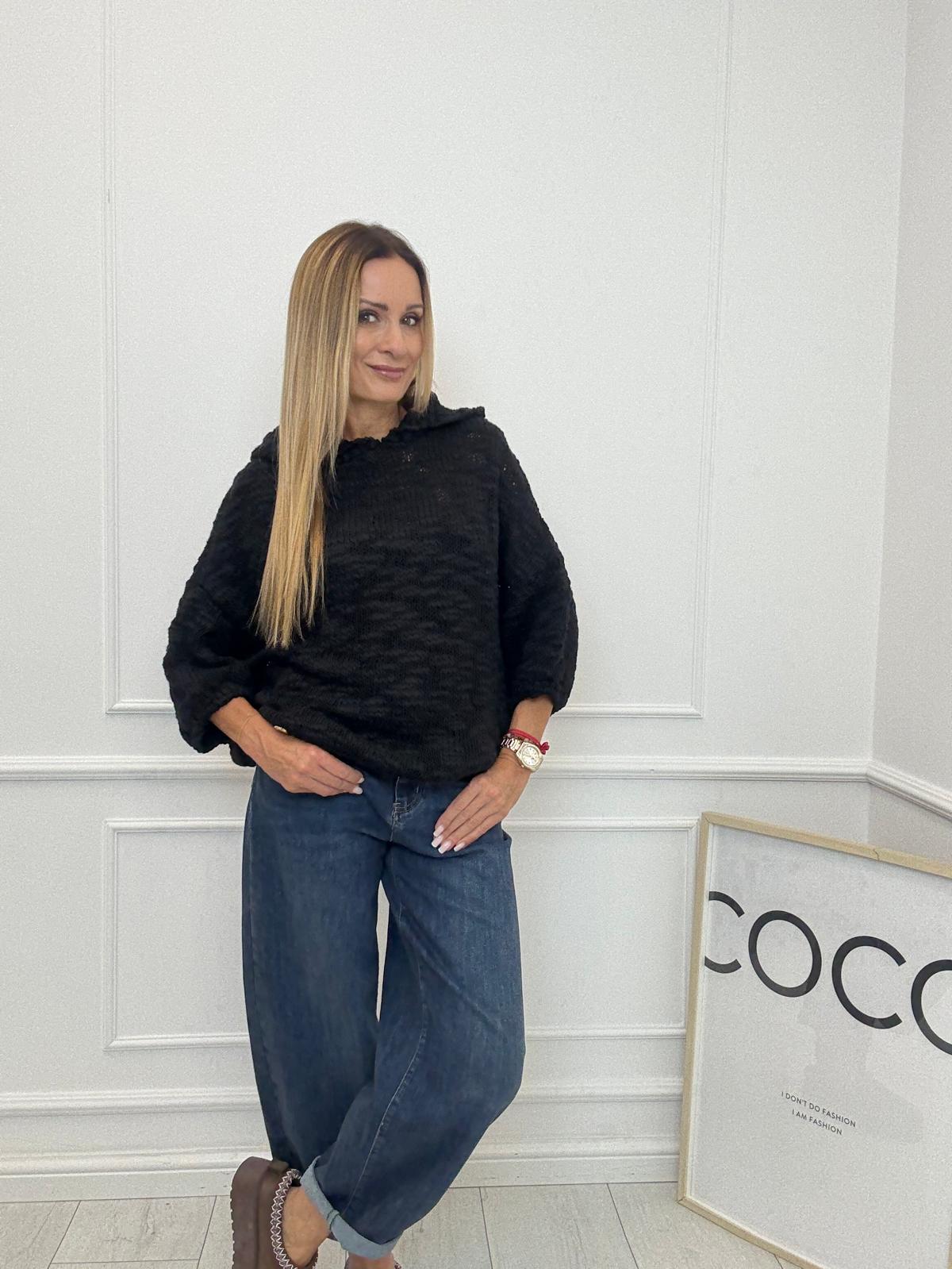 Płomyk Sweter Bluza Minouu Czarny