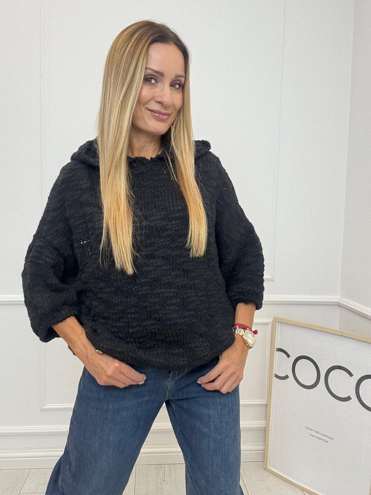 Płomyk Sweter Bluza Minouu Czarny