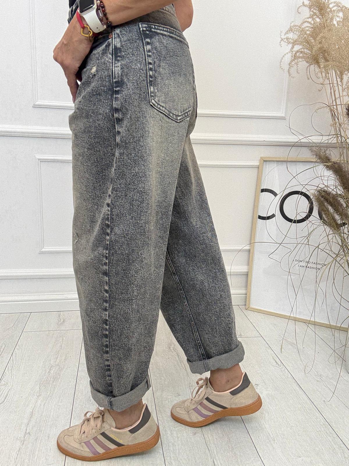 Spodnie Jeans Balon Antyczny Szary