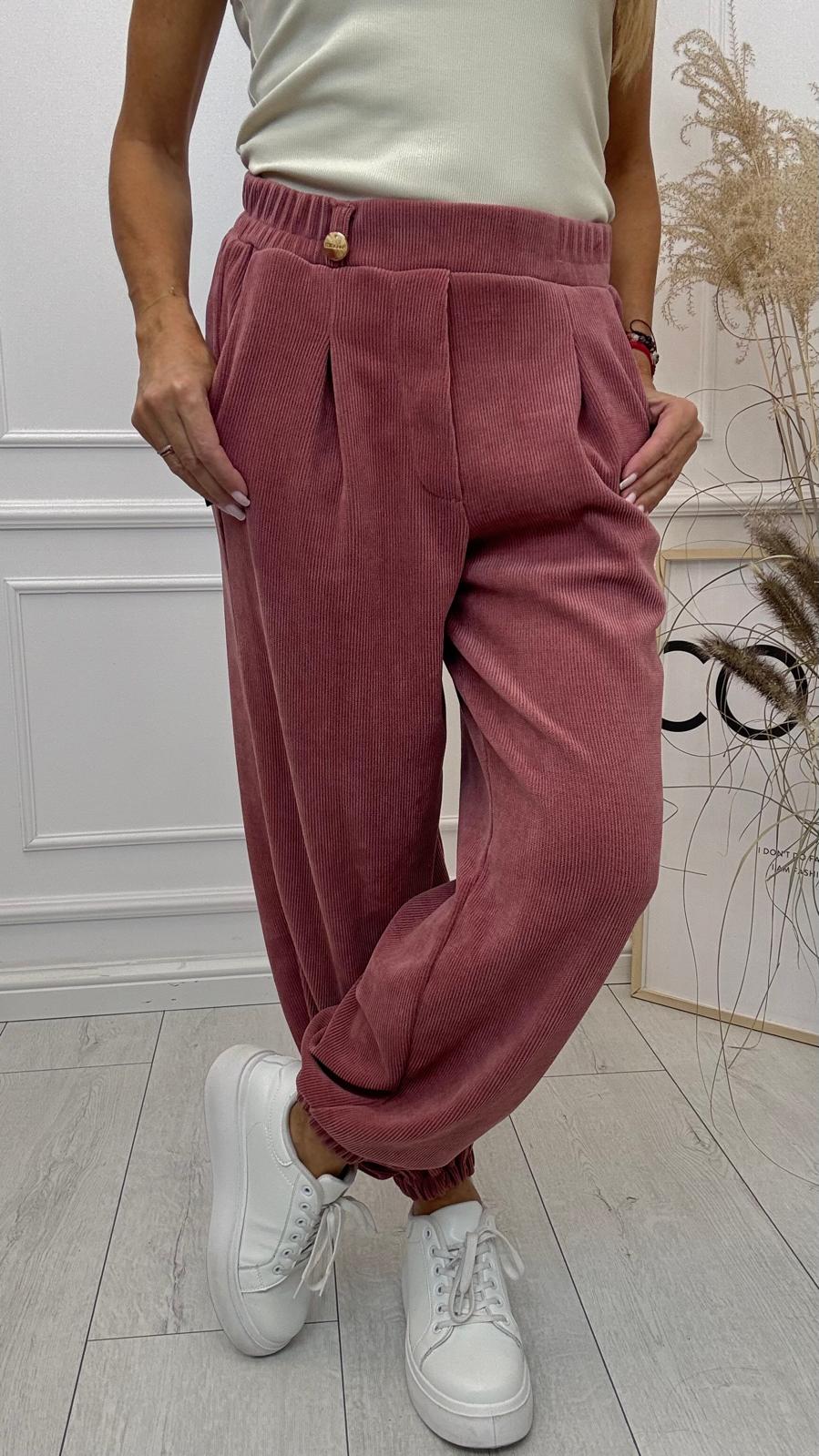 Spodnie Szenil Baggy Terakota Minouu 