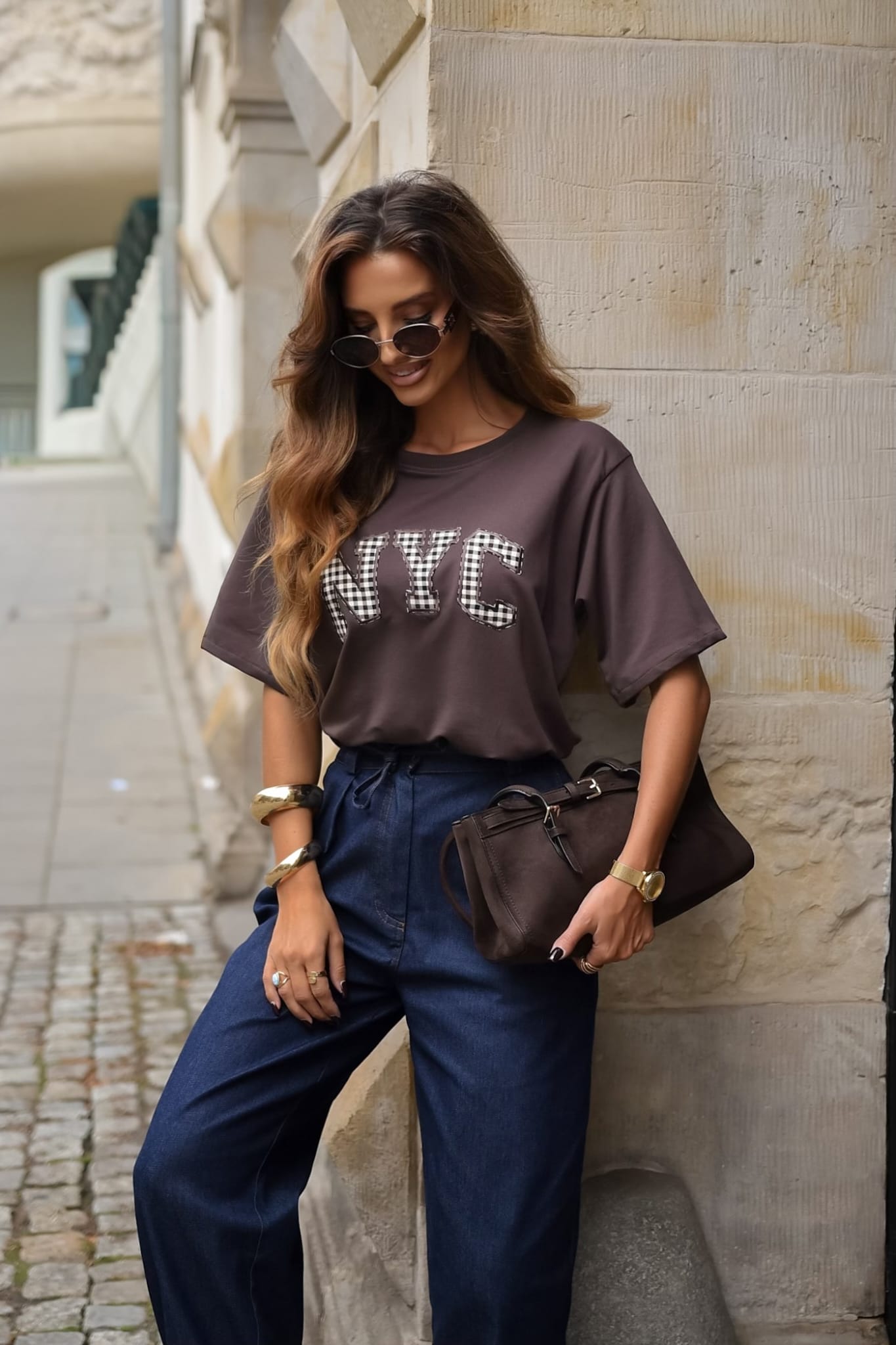 Czekoladowa Bluzka Xana NYC