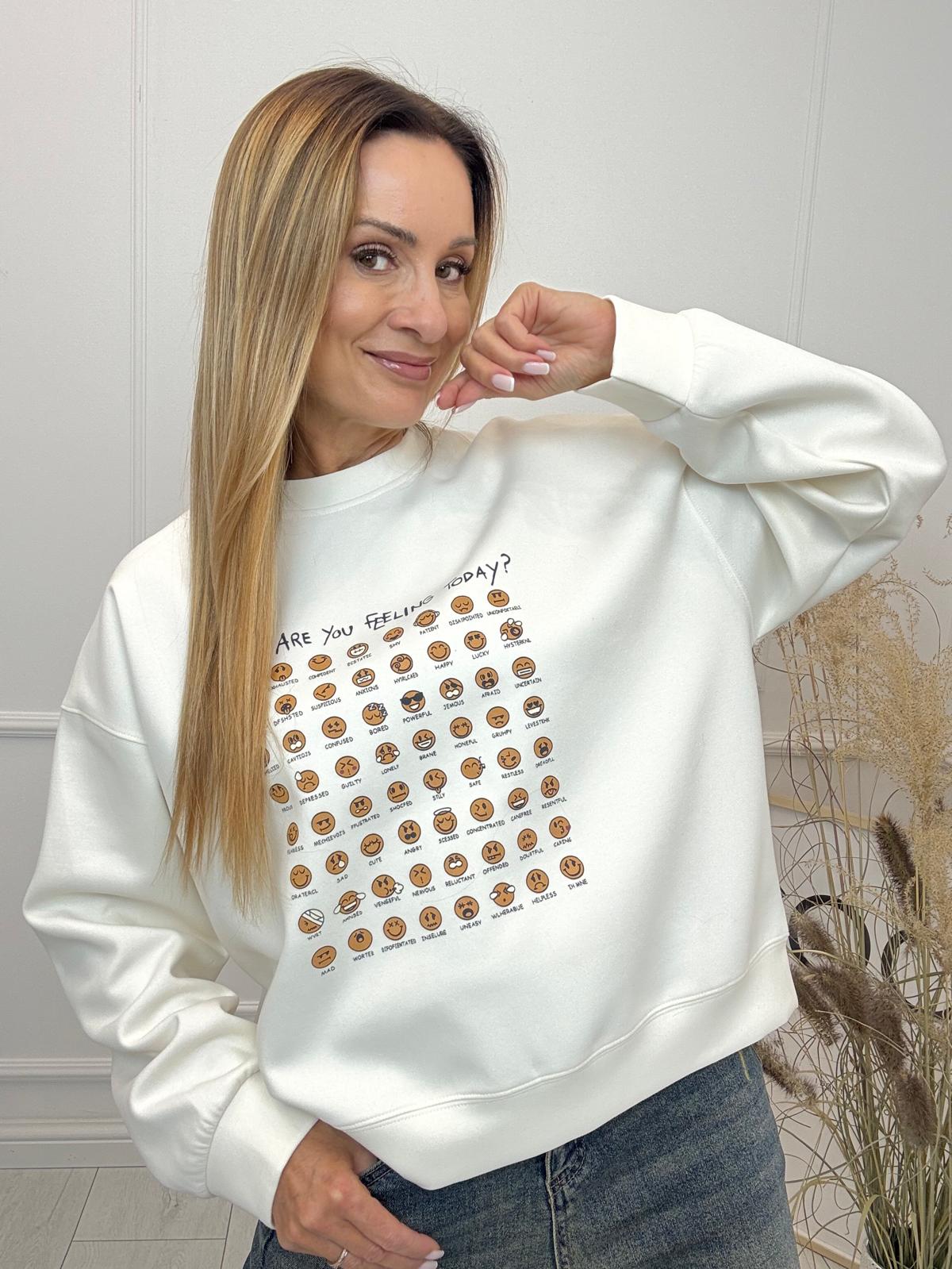 Bluza Emotki Śmietana
