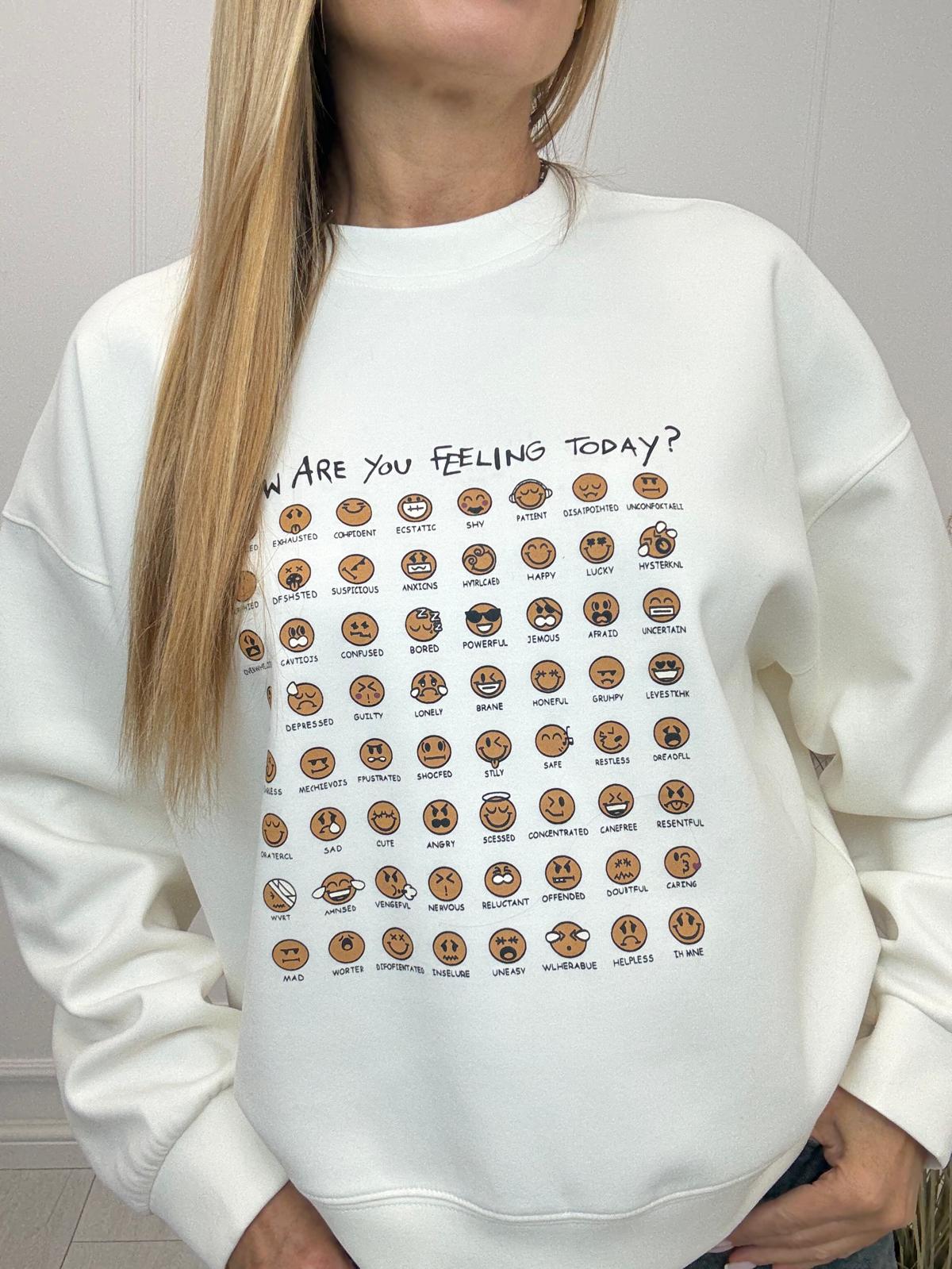 Bluza Emotki Śmietana