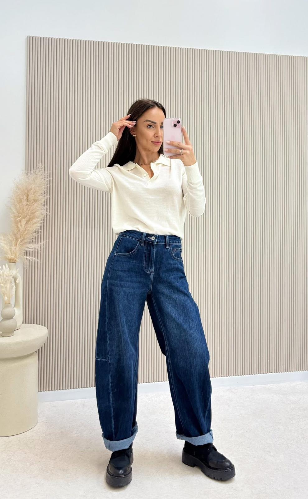 Spodnie Jeans Baloon 3D Denim