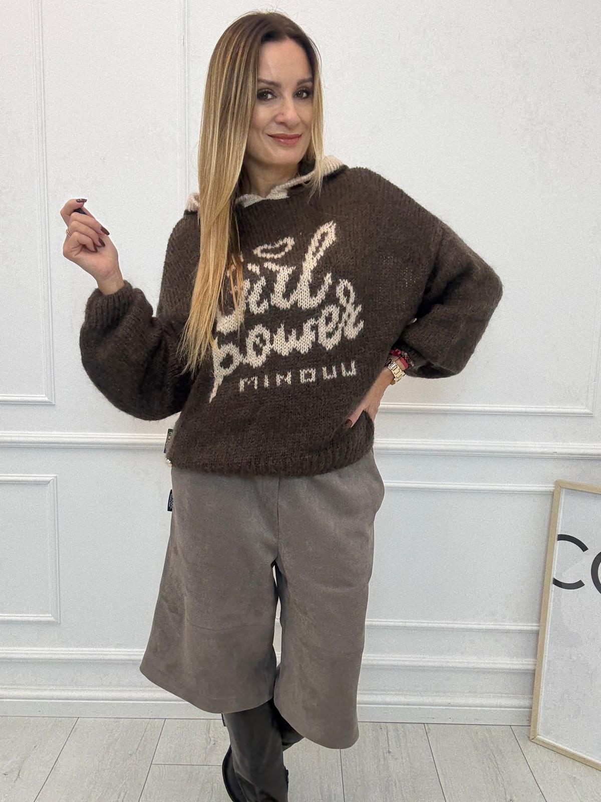 Bluza Sweterkowa z Kapturem GIRL POWER Minouu