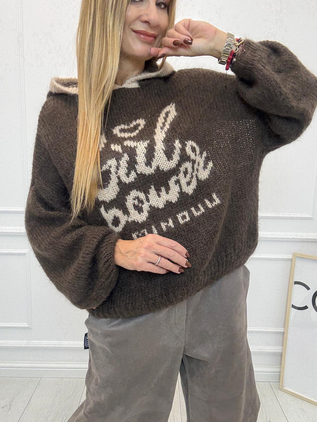 Bluza Sweterkowa z Kapturem GIRL POWER Minouu