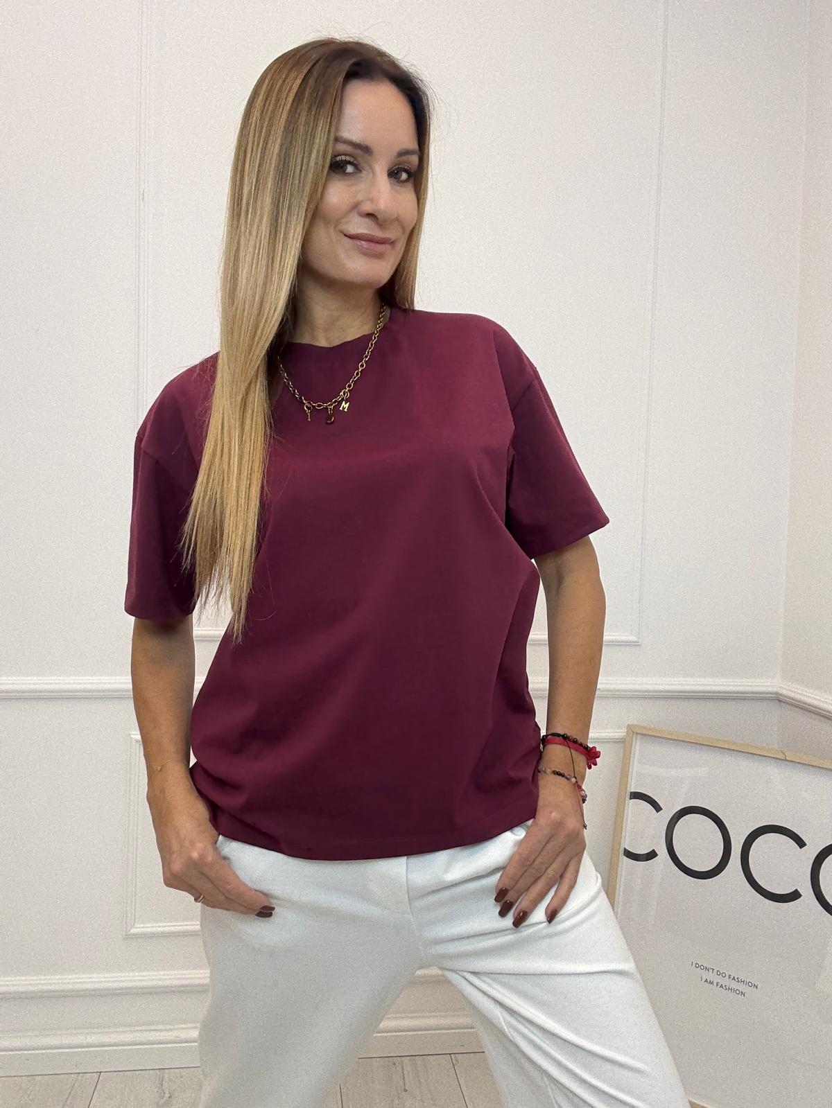 Wino Damski T-Shirt Minouu
