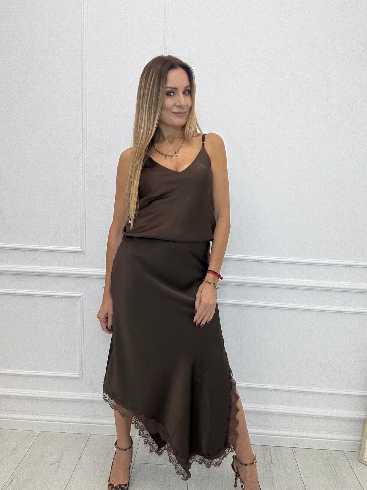 Czekolada Bluzka Top na Ramiączkach