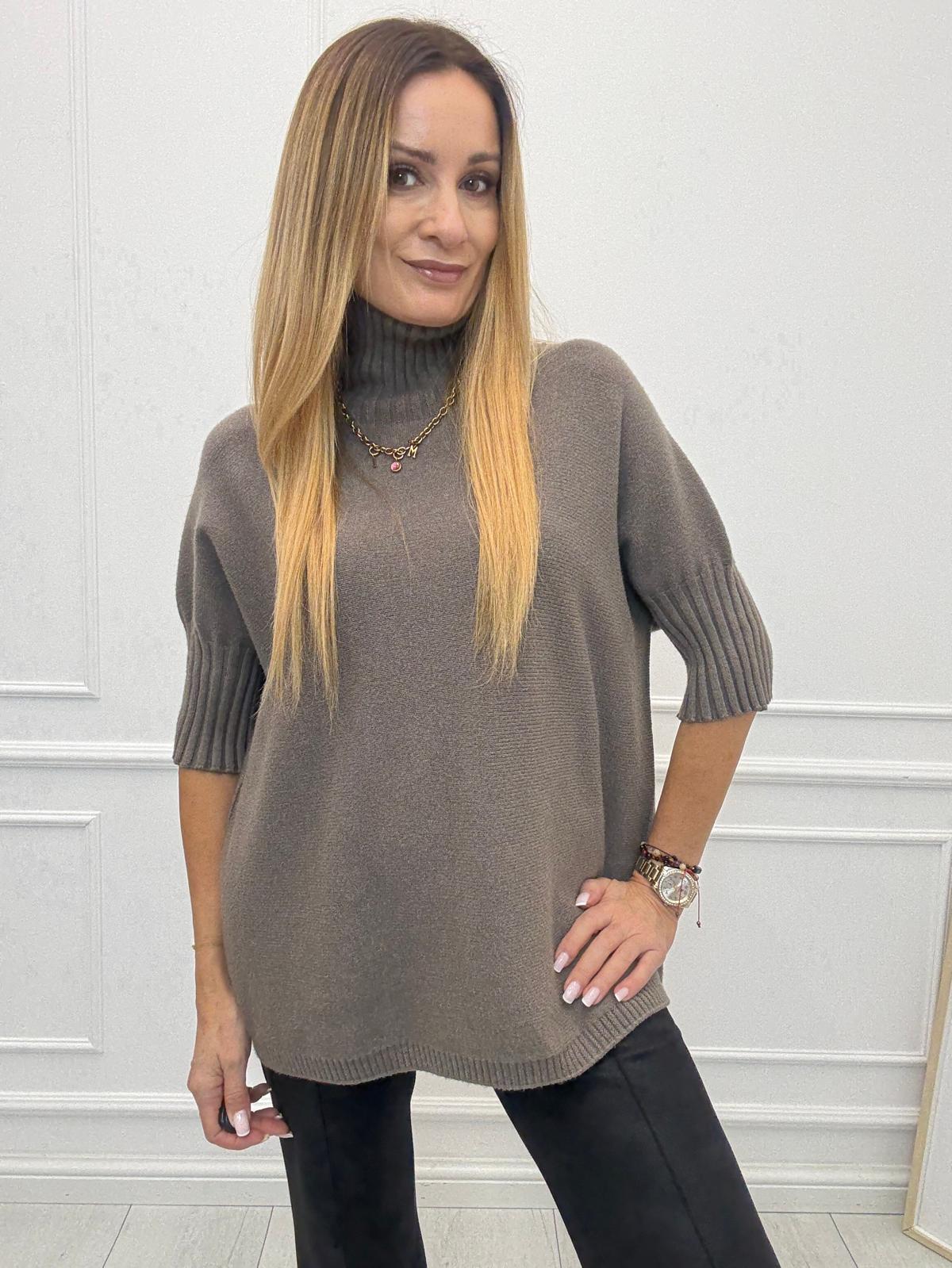 Sweter Golf na Krótki Rękaw Fango 